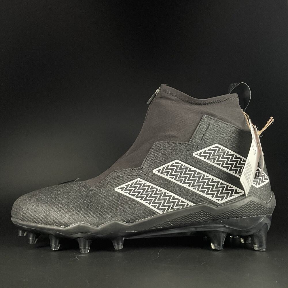 Adidas Nasty Fly 2.0 Mid Men's 13.5 Black White Football Cleats Athletic Sneaker